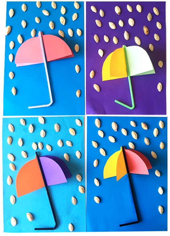 کاردستی چتر رنگی رنگی+قصه صوتی