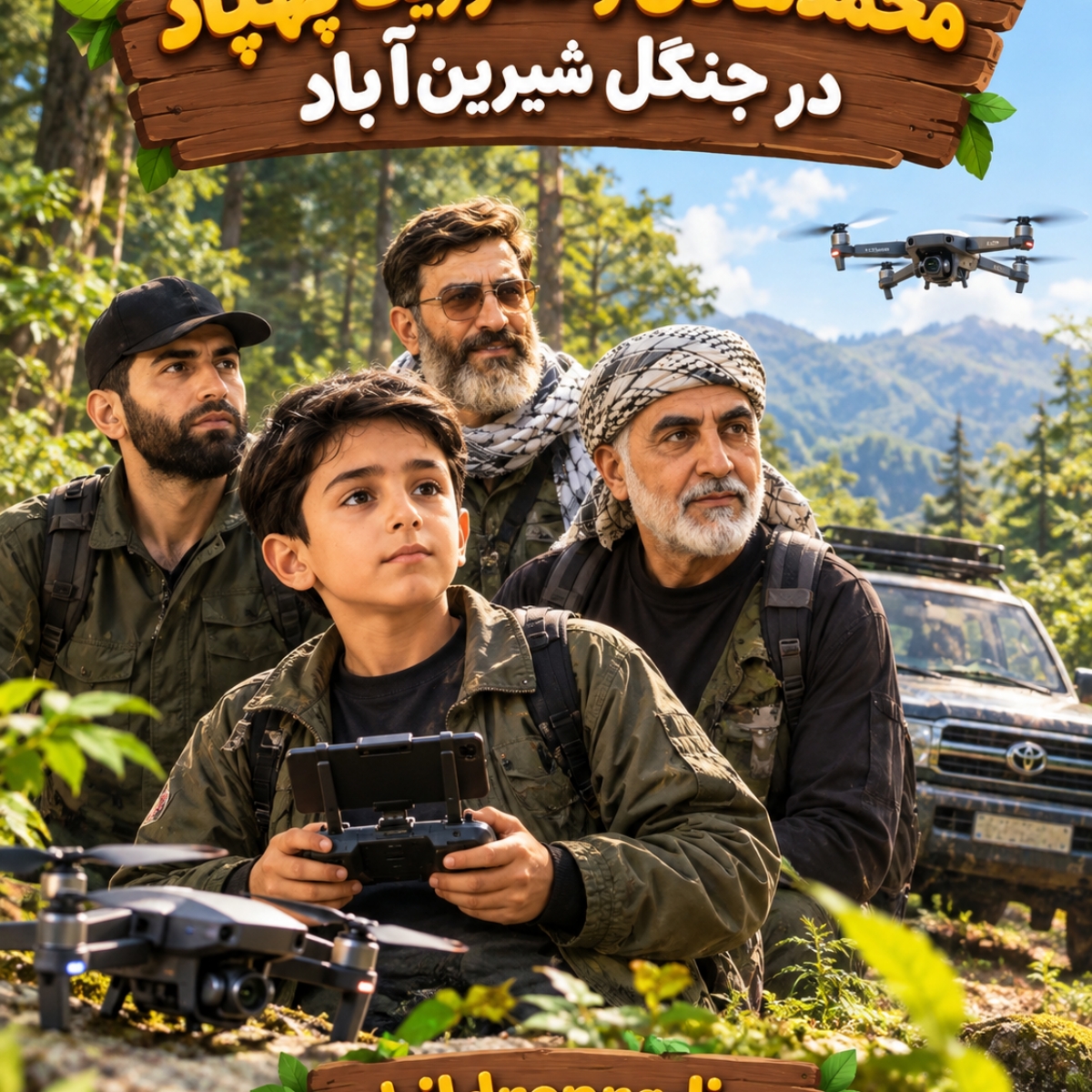 محمدهادی و ماموریت پهباد در جنگل شیرین آباد